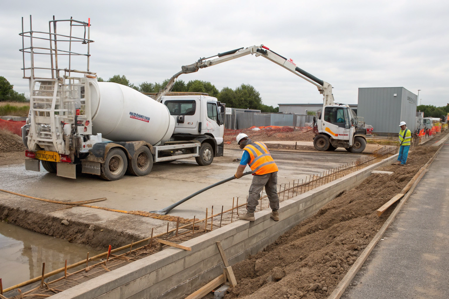 Concrete pump hire coordinating a residential slab pour on the Fraser Coast